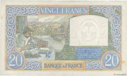 20 Francs TRAVAIL ET SCIENCE FRANCE  1941 F.12.19 VF+