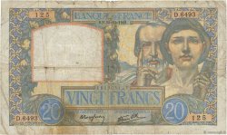 20 Francs TRAVAIL ET SCIENCE FRANKREICH  1941 F.12.19 SGE