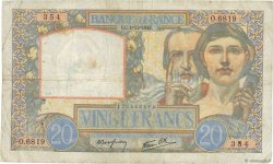 20 Francs TRAVAIL ET SCIENCE FRANCE  1941 F.12.20 F