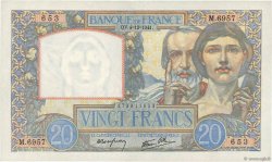 20 Francs TRAVAIL ET SCIENCE FRANKREICH  1941 F.12.20 VZ+