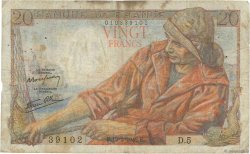 20 Francs PÊCHEUR FRANCE  1942 F.13.01 B