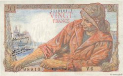 20 Francs PÊCHEUR FRANCE  1942 F.13.01 pr.SUP