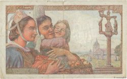 20 Francs PÊCHEUR FRANKREICH  1943 F.13.05 S