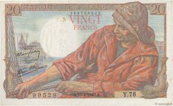 20 Francs PÊCHEUR FRANKREICH  1943 F.13.06 SS