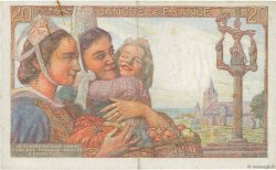 20 Francs PÊCHEUR FRANCIA  1943 F.13.06 MBC