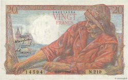 20 Francs PÊCHEUR FRANCIA  1949 F.13.15 EBC
