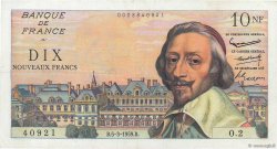 10 Nouveaux Francs RICHELIEU FRANKREICH  1959 F.57.01 fVZ