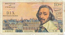 10 Nouveaux Francs RICHELIEU FRANCIA  1959 F.57.03 q.B