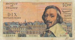 10 Nouveaux Francs RICHELIEU FRANKREICH  1960 F.57.08