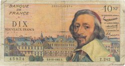 10 Nouveaux Francs RICHELIEU FRANCIA  1962 F.57.21 RC