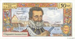 50 Nouveaux Francs HENRI IV FRANCE  1959 F.58.03 SUP