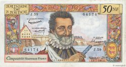 50 Nouveaux Francs HENRI IV FRANCIA  1961 F.58.06 MBC