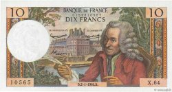 10 Francs VOLTAIRE FRANCE  1964 F.62.07