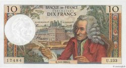 10 Francs VOLTAIRE FRANCE  1966 F.62.20 AU