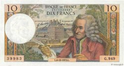 10 Francs VOLTAIRE FRANCIA  1973 F.62.65 EBC