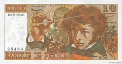 10 Francs BERLIOZ FRANKREICH  1974 F.63.07a VZ