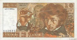 10 Francs BERLIOZ FRANCE  1976 F.63.17-283 VF