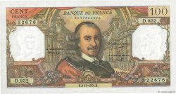 100 Francs CORNEILLE FRANKREICH  1974 F.65.47 fST
