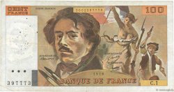 100 Francs DELACROIX FRANCIA  1978 F.68.01 MB