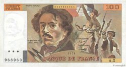 100 Francs DELACROIX FRANKREICH  1978 F.68.02 fVZ