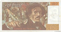 100 Francs DELACROIX modifié FRANKREICH  1979 F.69.02c SS