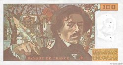 100 Francs DELACROIX modifié FRANCE  1980 F.69.04a SUP