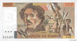 100 Francs DELACROIX modifié FRANCIA  1983 F.69.07 SPL