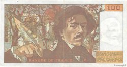 100 Francs DELACROIX modifié FRANKREICH  1985 F.69.09 fVZ