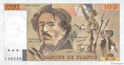 100 Francs DELACROIX modifié FRANCIA  1987 F.69.11