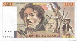 100 Francs DELACROIX modifié FRANCE  1989 F.69.13a UNC