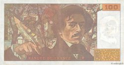 100 Francs DELACROIX imprimé en continu FRANKREICH  1990 F.69bis.02a SS