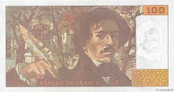 100 Francs DELACROIX imprimé en continu FRANKREICH  1990 F.69bis.02b fST+