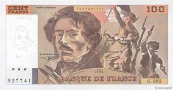 100 Francs DELACROIX 442-1 & 442-2 FRANCIA  1994 F.69ter.01c