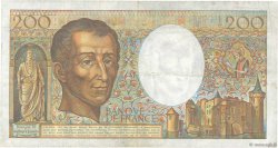 200 Francs MONTESQUIEU FRANCE  1987 F.70.07 VF