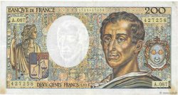 200 Francs MONTESQUIEU FRANCE  1991 F.70.11 VF