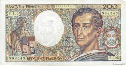 200 Francs MONTESQUIEU FRANCE  1992 F.70.12a VF