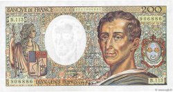 200 Francs MONTESQUIEU FRANCE  1990 F.70.10c UNC-