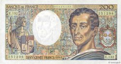 200 Francs MONTESQUIEU FRANKREICH  1992 F.70.12c fVZ