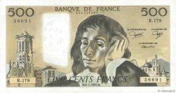 500 Francs PASCAL FRANKREICH  1983 F.71.28 SS