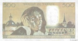 500 Francs PASCAL FRANCE  1989 F.71.40 XF-