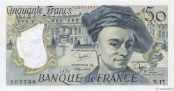 50 Francs QUENTIN DE LA TOUR FRANKREICH  1979 F.67.05 fST+