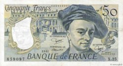 50 Francs QUENTIN DE LA TOUR FRANKREICH  1981 F.67.07