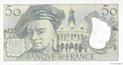 50 Francs QUENTIN DE LA TOUR FRANCIA  1989 F.67.15 SPL a AU
