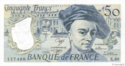 50 Francs QUENTIN DE LA TOUR FRANCIA  1990 F.67.16 SPL