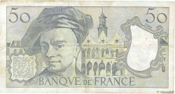 50 Francs QUENTIN DE LA TOUR FRANCIA  1992 F.67.18A70 MB