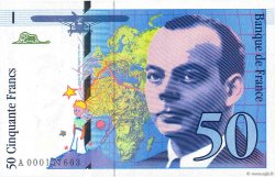 50 Francs SAINT-EXUPÉRY FRANKREICH  1992 F.72.01aA fST+