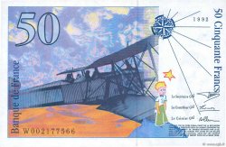 50 Francs SAINT-EXUPÉRY FRANCIA  1992 F.72.01b SC+