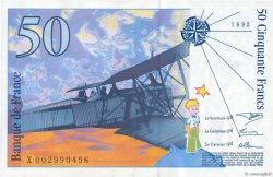50 Francs SAINT-EXUPÉRY FRANCE  1992 F.72.01b XF