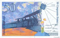 50 Francs SAINT-EXUPÉRY FRANCE  1992 F.72.01b AU