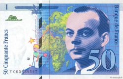 50 Francs SAINT-EXUPÉRY FRANCIA  1992 F.72.01b SPL